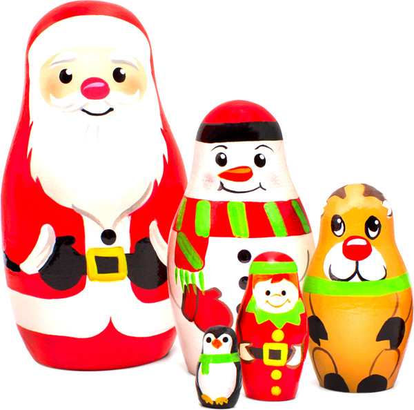 Изображение товара Матрешка сувенирная Брестская Фабрика Сувениров Рождественские матрешки / 5320