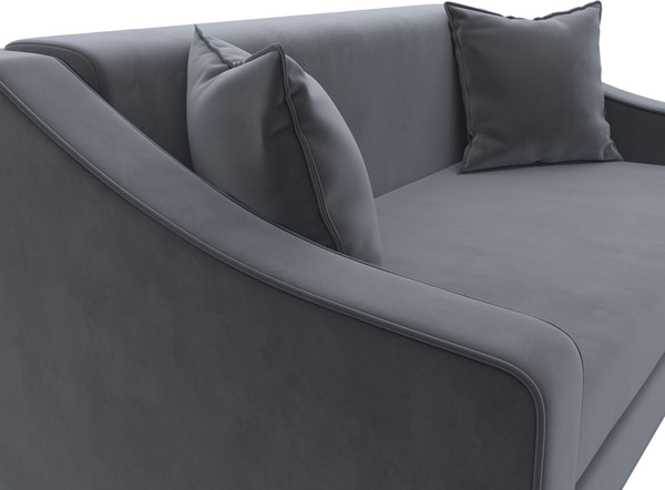 Изображение товара Диван Лига Диванов Лига-071 / 129766 (велюр Seven 17 серый)