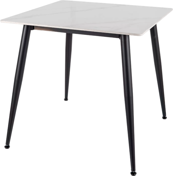 Изображение товара Обеденный стол Signal Rion 80x80 (белый глянец/черный)