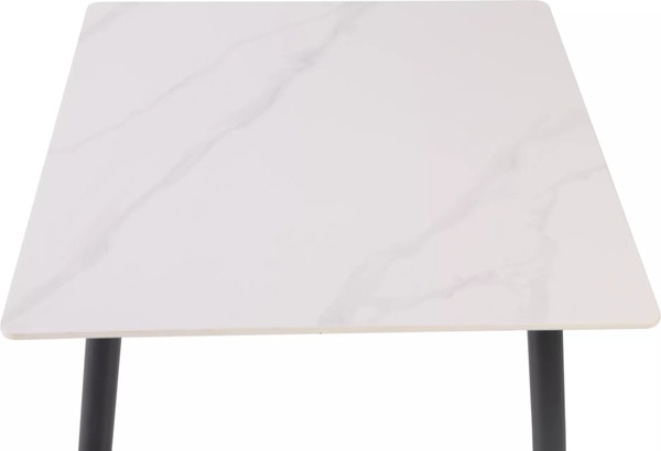 Изображение товара Обеденный стол Signal Rion 80x80 (белый глянец/черный)