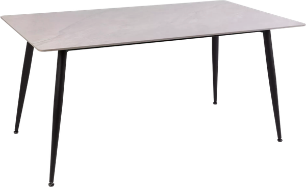 Изображение товара Обеденный стол Signal Rion 160x90 (серый глянец/черный)