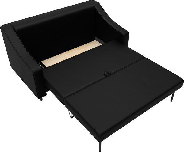 Изображение товара Диван Лига Диванов Лига-071 / 129771 (экокожа Grifon 18 черный)