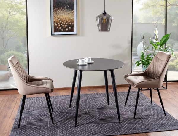 Изображение товара Обеденный стол Signal Rion 90 (черный/черный)