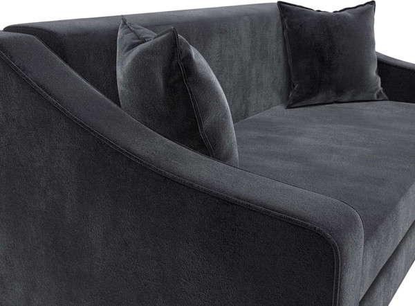 Изображение товара Диван Лига Диванов Лига-071 / 129777 (велюр Tower 11 темно-серый)