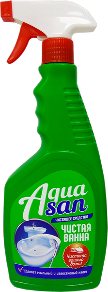 Изображение товара Чистящее средство для ванной комнаты АкваСан Чистая ванна (500мл)