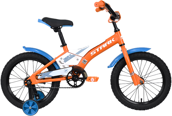 Изображение товара Велосипед STARK 23 Tanuki 16 Boy / HQ-0010153 (оранжевый/синий/белый)