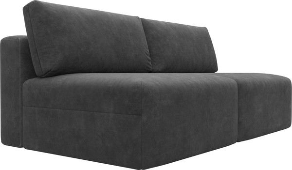 Изображение товара Диван Лига Диванов Лига-060 НПБ / 129470 (велюр Brut 16 темно-серый)