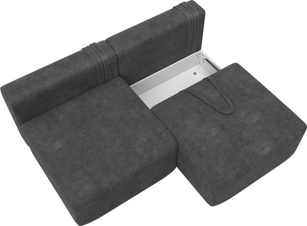 Изображение товара Диван Лига Диванов Лига-060 НПБ / 129470 (велюр Brut 16 темно-серый)