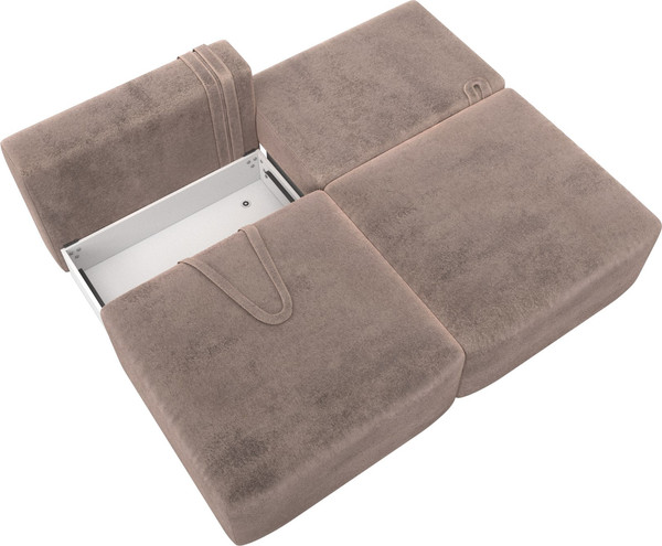 Изображение товара Диван Лига Диванов Лига-060 НПБ / 129456 (велюр Tower 05 бежевый)