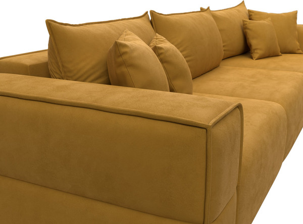 Изображение товара Диван Лига Диванов Лига-058 НПБ Лонг / 129402 (велюр Brut 10 желтый)