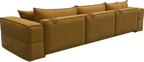 Изображение товара Диван Лига Диванов Лига-058 НПБ Лонг / 129402 (велюр Brut 10 желтый)