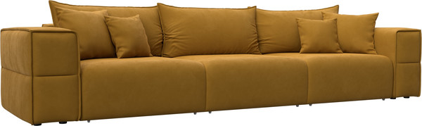 Изображение товара Диван Лига Диванов Лига-058 НПБ Лонг / 129402 (велюр Brut 10 желтый)