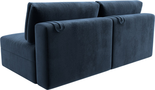 Изображение товара Диван Лига Диванов Лига-060 НПБ / 129457 (велюр Tower 13 синий)