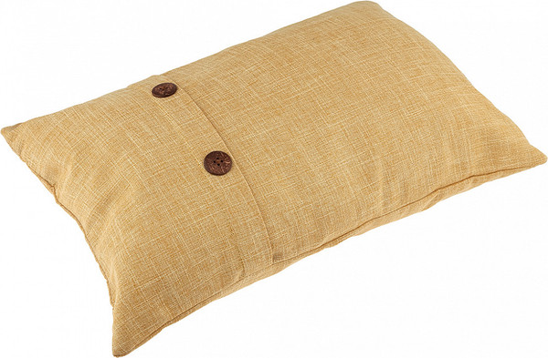 Изображение товара Наволочка декоративная Домашняя мода Пуговицы (32х50, горчичный)