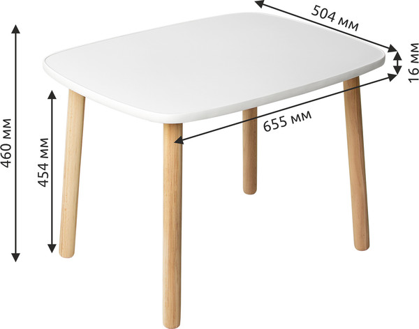 Изображение товара Комплект мебели с детским столом Leader Toys Классика / 71030/70021ЛДСП