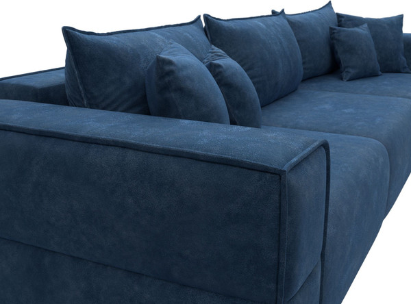 Изображение товара Диван Лига Диванов Лига-058 НПБ Лонг / 129405 (велюр Brut 11 синий)