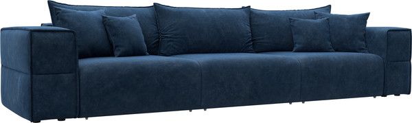 Изображение товара Диван Лига Диванов Лига-058 НПБ Лонг / 129405 (велюр Brut 11 синий)