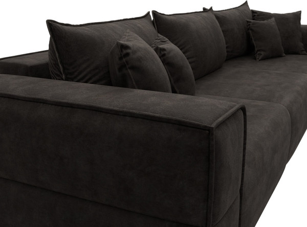 Изображение товара Диван Лига Диванов Лига-058 НПБ Лонг / 129406 (велюр Brut 17 коричневый)