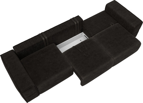 Изображение товара Диван Лига Диванов Лига-058 НПБ Лонг / 129406 (велюр Brut 17 коричневый)