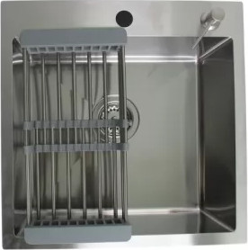 Изображение товара Мойка кухонная Wisent WGS-35050D/GER013 (с сифоном, дозатором и коландером)