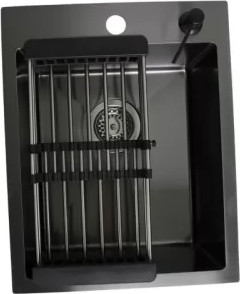 Изображение товара Мойка кухонная Wisent WS-34050BD/GER013 (с сифоном, дозатором и коландером)