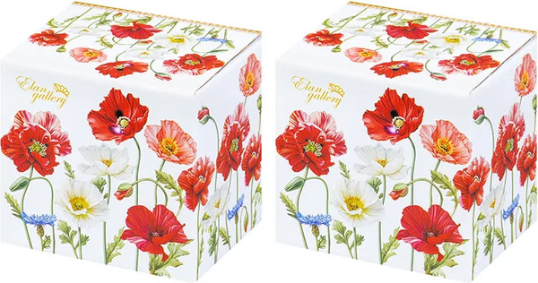 Изображение товара Набор кружек Elan Gallery Маки / 420329_2 (2шт)