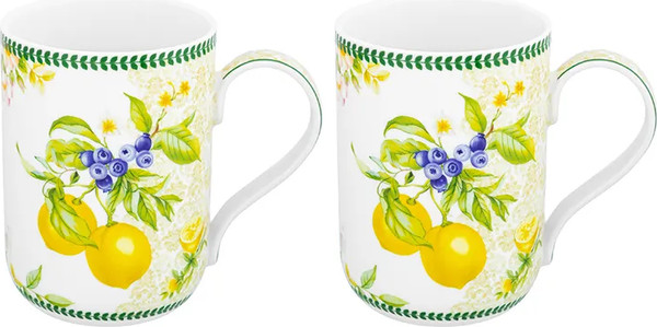 Изображение товара Кружка Elan Gallery New Bone China Лимоны / 420651_2 (2шт)
