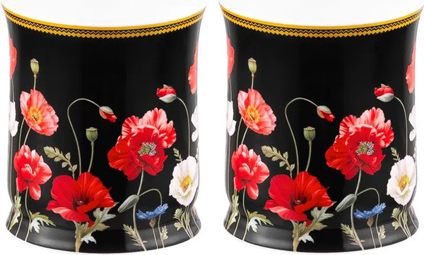 Изображение товара Кружка Elan Gallery New Bone China Маки / 420672_2 (2шт)