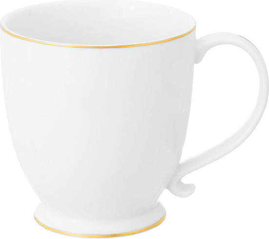 Изображение товара Кружка Elan Gallery New Bone China Белая с золотом / 420738