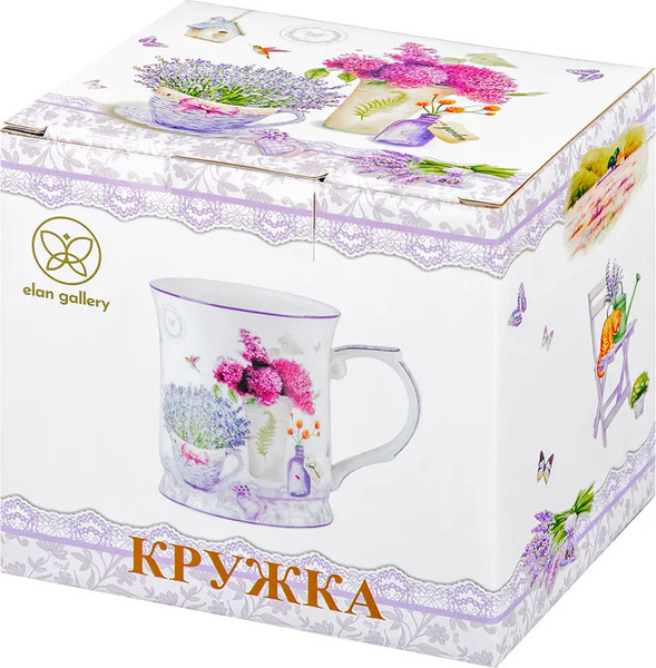 Изображение товара Кружка Elan Gallery New Bone China Лаванда / 420725