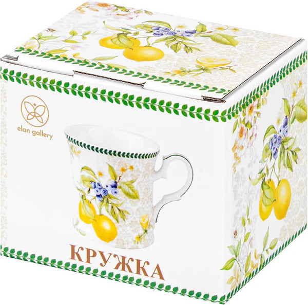 Изображение товара Чашка Elan Gallery New Bone China Лимоны / 420755