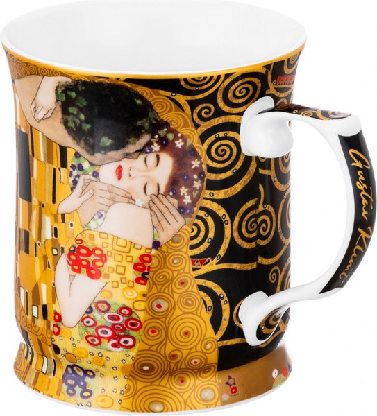 Изображение товара Кружка Elan Gallery New Bone China Поцелуй на черном / 420728