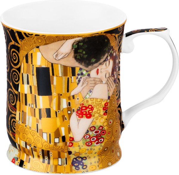 Изображение товара Кружка Elan Gallery New Bone China Поцелуй на черном / 420728