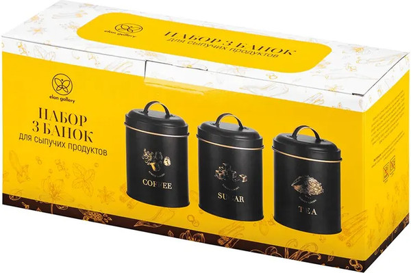 Изображение товара Набор емкостей для хранения Elan Gallery Tea, coffee, sugar / 240489