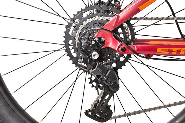 Изображение товара Велосипед STARK Tactic FS 27.4 HD 2024 (20, красный матовый/оранжевый, разобранный, в коробке)