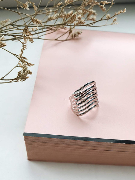 Изображение товара Кольцо Wolves Легендарное Неделька Серебрение 1408 (р.18)