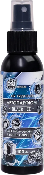 Изображение товара Освежитель автомобильный Agat Avto SL1209 (100мл, черный лед)