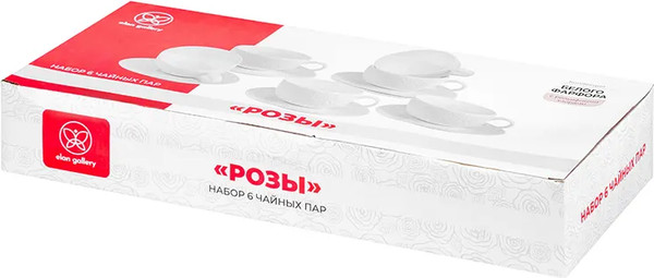 Изображение товара Набор для чая/кофе Elan Gallery Розы / 540932