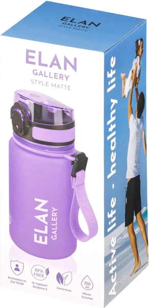 Изображение товара Бутылка для воды Elan Gallery Style Matte / 280230 (сиреневый)