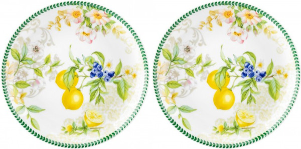 Изображение товара Набор тарелок Elan Gallery Лимоны / 420763 (New Bone China)