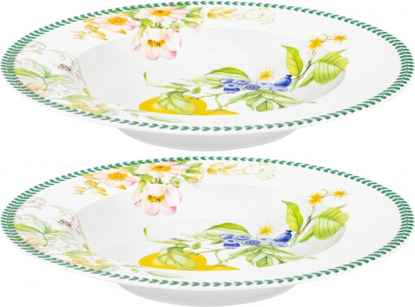 Изображение товара Набор тарелок Elan Gallery Лимоны / 420751 (New Bone China)