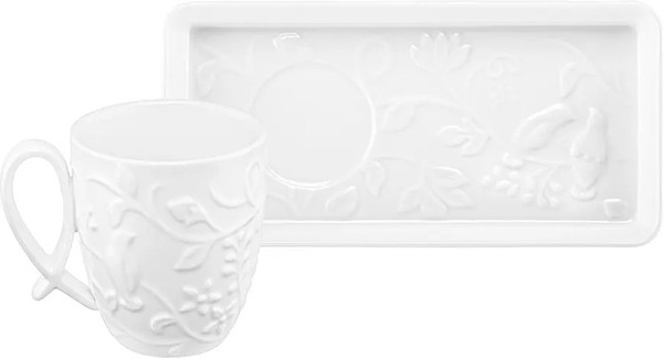 Изображение товара Кружка с блюдцем Elan Gallery Птички на ветке / 540936