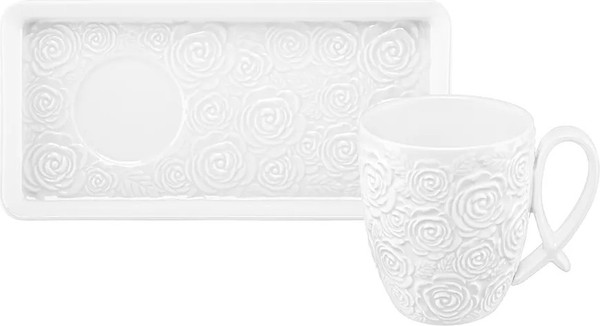 Изображение товара Кружка с блюдцем Elan Gallery Розы / 540937