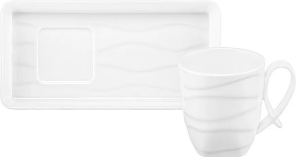 Изображение товара Кружка с блюдцем Elan Gallery Айсберг волны / 540939