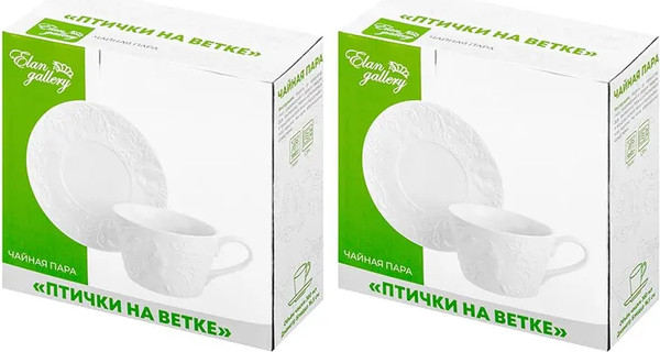 Изображение товара Набор для чая/кофе Elan Gallery Птички на ветке / 540198_2