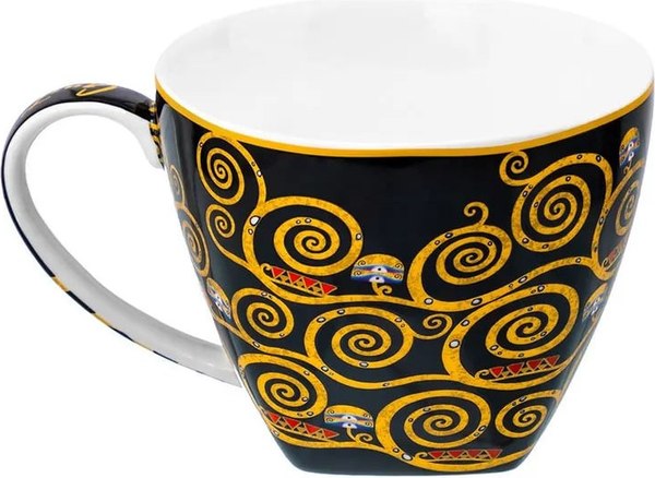 Изображение товара Чашка с блюдцем Elan Gallery Поцелуй на черном / 420729 (New Bone China)