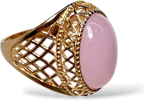 Изображение товара Кольцо Wolves Розовый кварц 1443 (р.19.5)