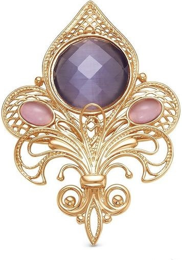 Изображение товара Брошь Wolves Кошачий глаз 1460