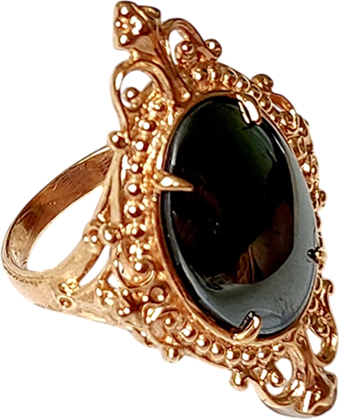 Изображение товара Кольцо Wolves Царский подарок Гематит 1485 (р.19.5)