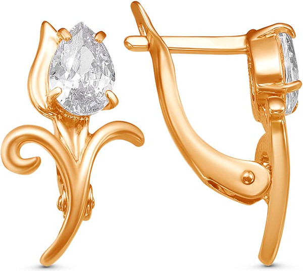 Изображение товара Серьги Wolves Весенний Тюльпан 1445 (белый)